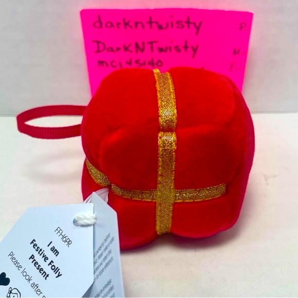 BNWT Jellycat I am Festive Folly Present Ornament Benefits Local Food Bank! - Picture 6 of 10